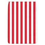 Vertical Stripes - White and Alizarin Red Removable Flap Cover (L)