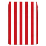 Vertical Stripes - White and Fire Engine Red Removable Flap Cover (S)