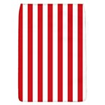 Vertical Stripes - White and Fire Engine Red Removable Flap Cover (L)