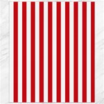 Vertical Stripes - White and Fire Engine Red Canvas 8  x 10 