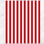 Vertical Stripes - White and Fire Engine Red Canvas 20  x 24 