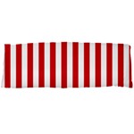 Vertical Stripes - White and Fire Engine Red Body Pillow Case Dakimakura (Two Sides)