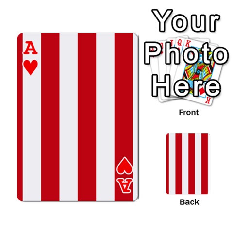 Ace Vertical Stripes Front - HeartA