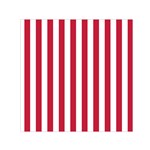 Vertical Stripes - White and Cardinal Red Small Satin Scarf  (Square)