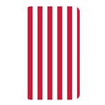 Vertical Stripes - White and Cardinal Red Memory Card Reader (Rectangular)