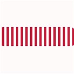 Vertical Stripes - White and Cardinal Red Medium Bar Mat