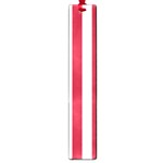 Vertical Stripes - White and Cardinal Red Large Book Mark