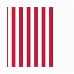 Vertical Stripes - White and Cardinal Red Small Garden Flag (Two Sides)