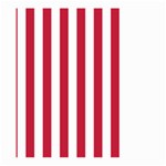 Vertical Stripes - White and Cardinal Red Large Garden Flag (Two Sides)