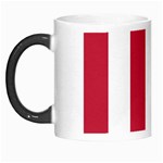 Vertical Stripes - White and Cardinal Red Morph Mug