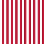 Vertical Stripes - White and Cardinal Red ScrapBook Page 8  x 8 