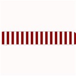 Vertical Stripes - White and Dark Red Small Bar Mat