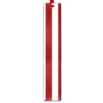 Vertical Stripes - White and Dark Red Large Book Mark