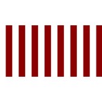 Vertical Stripes - White and Dark Red YOU ARE INVITED 3D Greeting Card (8x4)