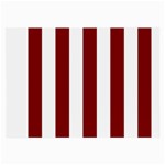 Vertical Stripes - White and Maroon Red Large Glasses Cloth
