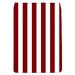 Vertical Stripes - White and Maroon Red Removable Flap Cover (S)