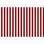 Vertical Stripes - White and Maroon Red Collage 12  x 18 