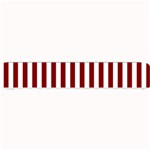 Vertical Stripes - White and Maroon Red Small Bar Mat