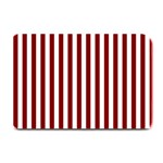 Vertical Stripes - White and Maroon Red Plate Mat