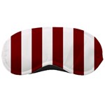 Vertical Stripes - White and Maroon Red Sleeping Mask