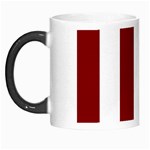 Vertical Stripes - White and Maroon Red Morph Mug