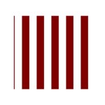 Vertical Stripes - White and Maroon Red Greeting Card 5  x 7 