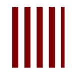 Vertical Stripes - White and Maroon Red Greeting Card 4.5  x 6 