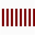 Vertical Stripes - White and Maroon Red 4  x 8  Photo Cards