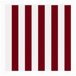 Vertical Stripes - White and Burgundy Red Medium Glasses Cloth