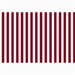 Vertical Stripes - White and Burgundy Red Collage 12  x 18 