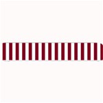 Vertical Stripes - White and Burgundy Red Small Bar Mat