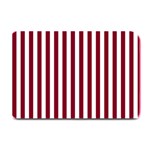 Vertical Stripes - White and Burgundy Red Plate Mat