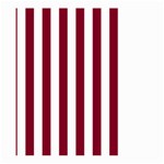 Vertical Stripes - White and Burgundy Red Large Garden Flag (Two Sides)