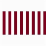 Vertical Stripes - White and Burgundy Red 4  x 8  Photo Cards