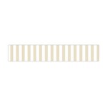 Vertical Stripes - White and Pearl Brown Flano Scarf (Mini)