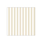 Vertical Stripes - White and Pearl Brown Satin Bandana Scarf
