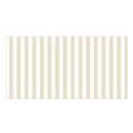 Vertical Stripes - White and Pearl Brown Satin Shawl