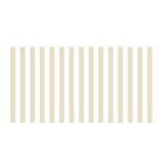 Vertical Stripes - White and Pearl Brown Satin Wrap