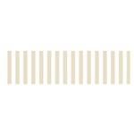Vertical Stripes - White and Pearl Brown Satin Scarf (Oblong)