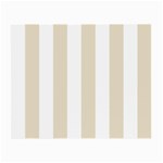 Vertical Stripes - White and Pearl Brown Small Glasses Cloth (2 Sides)