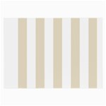 Vertical Stripes - White and Pearl Brown Large Glasses Cloth (2 Sides)