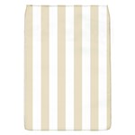 Vertical Stripes - White and Pearl Brown Removable Flap Cover (S)