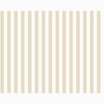 Vertical Stripes - White and Pearl Brown Collage 11  x 14 