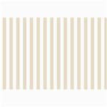 Vertical Stripes - White and Pearl Brown Collage 12  x 18 