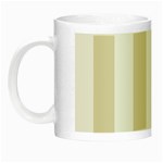 Vertical Stripes - White and Pearl Brown Night Luminous Mug
