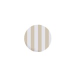 Vertical Stripes - White and Pearl Brown 1  Mini Magnet