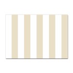 Vertical Stripes - White and Pearl Brown Sticker A4 (10 pack)