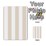 Vertical Stripes - White and Pearl Brown Multi-purpose Cards (Rectangle)