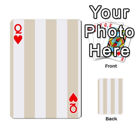 Queen Vertical Stripes Front - HeartQ
