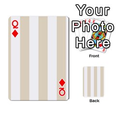 Queen Vertical Stripes Front - DiamondQ